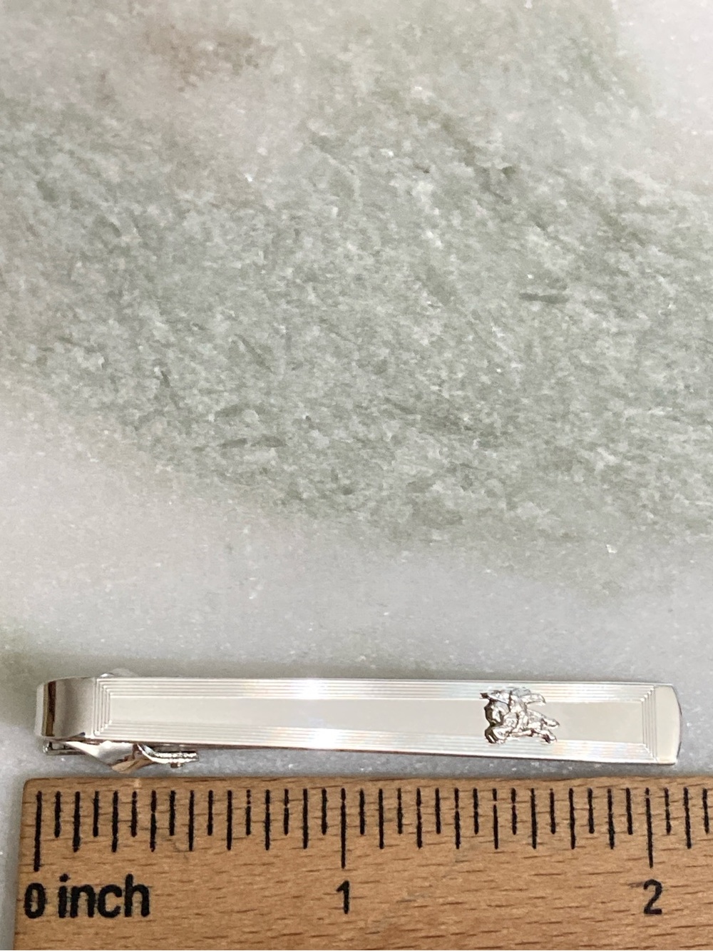 Burberry 925 Silver Tie Clip Vintage - Picture 7 of 7